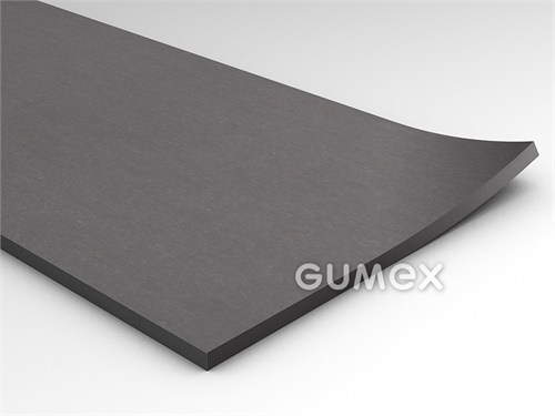 Silikónová guma kSil V-0 70, hrúbka 2mm, šírka 1000mm, 70°ShA, samozhášavá (EN 45545-2), -60°C/+230°C, šedá